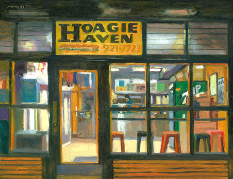 Hoagie Haven Oil Painting