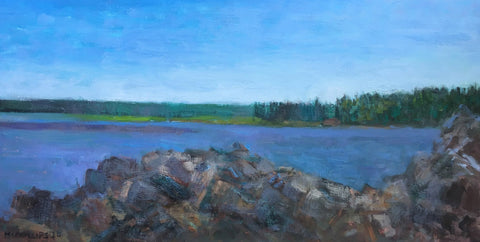 Rocky Coast of Maine oil painting by James McPhillips