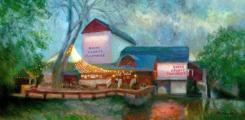 Original Bucks County Playhouse Oil Painting