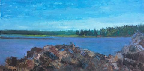 Rocky Coast of Maine oil painting by James McPhillips