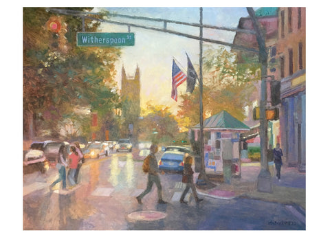 Nassau & Witherspoon St., Afternoon Oil Painting