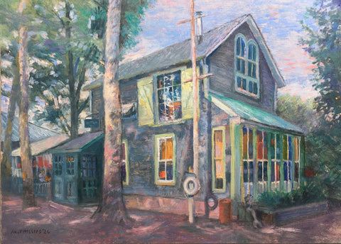 The Boat House, Lambertville Oil Painting