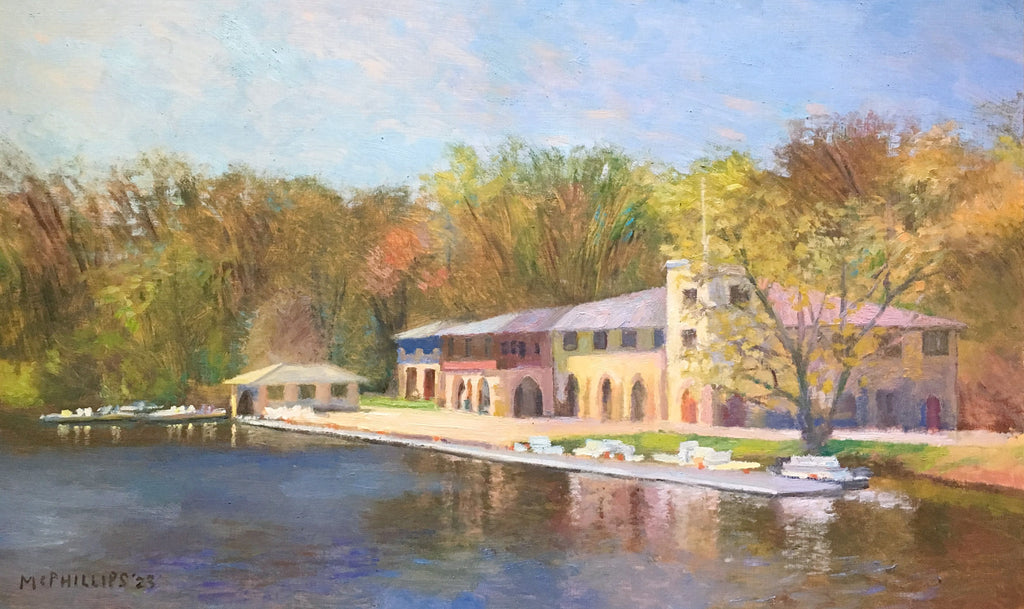 Princeton's Lake Carnegie Boathouse