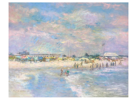 Cape May Beach Oil Painting