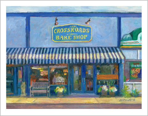 Crossroads Bake Shop Giclee Print