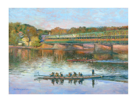 Dragon Boats Giclee Print on Heavy Paper (fits 12"x16")