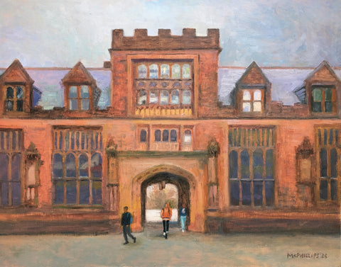 Princeton's East Pyne Hall Oil Painting