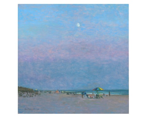 Evening at The Shore Oil Painting