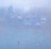 New Hope Fog with Paddle Boarder Oil Painting