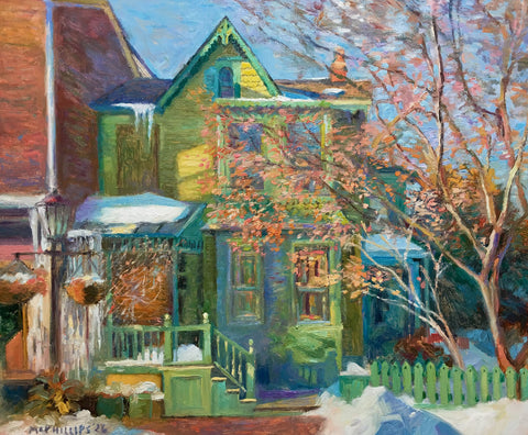 The Green House Oil Painting