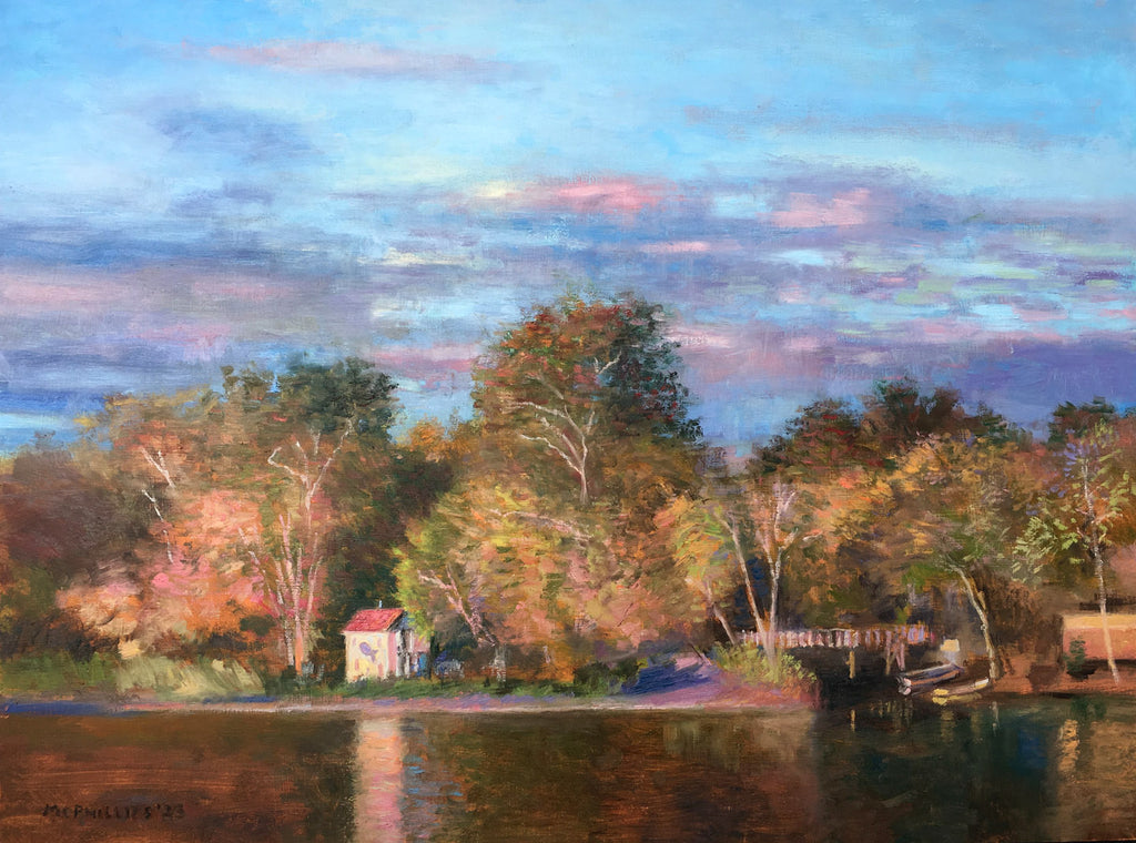 Lewis Island, Lambertville Oil Painting