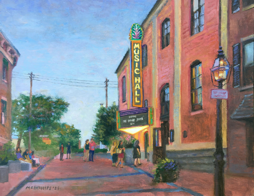 Music Hall Oil Painting by James McPhillips