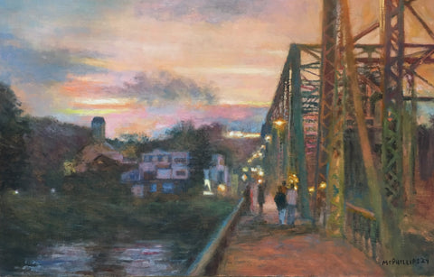 Walking to New Hope Oil Painting by James McPhillips