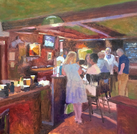 Bucks County Tavern (Pineville Tavern) Oil Painting by James McPhillips