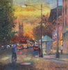 Princeton Sunset Oil Painting