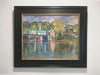 Rowing on the Delaware (Red Boat) Oil Painting
