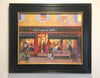Small World Coffee, Evening Oil Painting