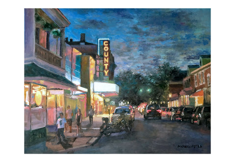 State St. Doylestown Oil Painting