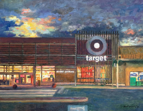 Target Sunset #1 Oil Painting