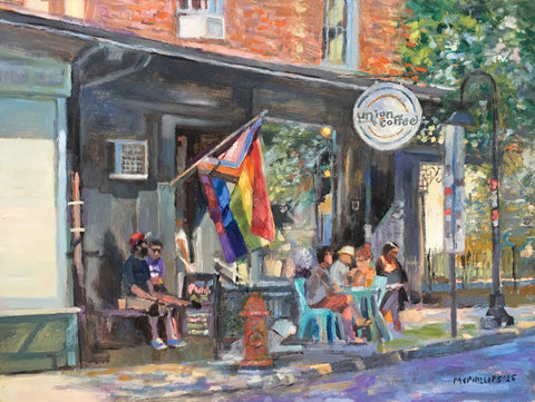Union Coffee Oil Painting