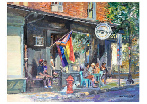 Union Coffee Oil Painting