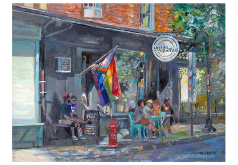 Union Coffee Oil Painting
