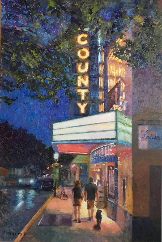 County Theater Oil Painting by James McPhillips