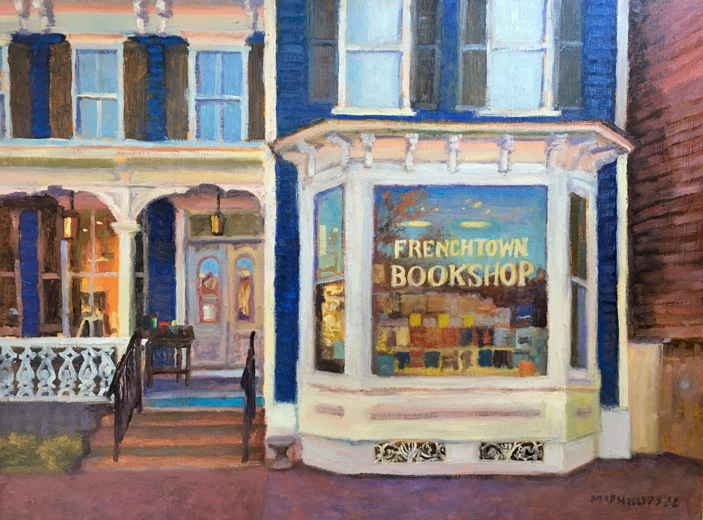 Frenchtown Bookshop Oil Painting