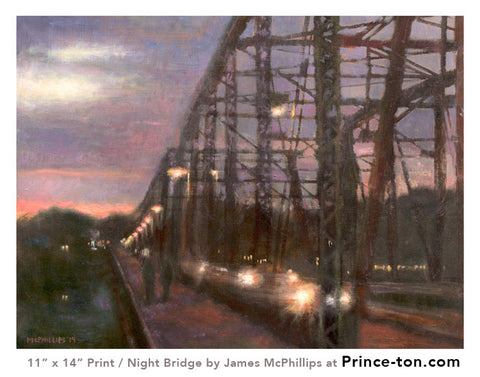 Night Bridge Giclee Print by James McPhillips
