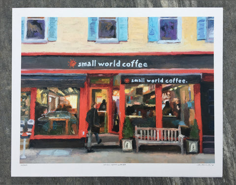 NEW Small World Coffee Giclee Print for 2021