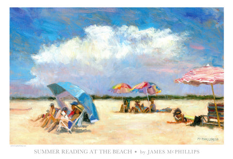 Signed "Summer Reading at The Beach" Poster