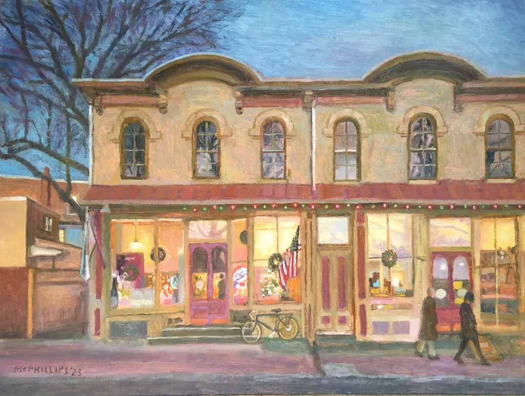 Wine Shop, Lambertville Oil Painting
